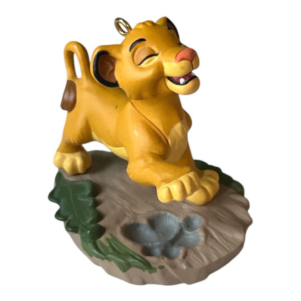 Vintage Hallmark Lion King Christmas Ornament Disney Timon Pumbaa Simba Lot of 4 - Picture 5 of 7